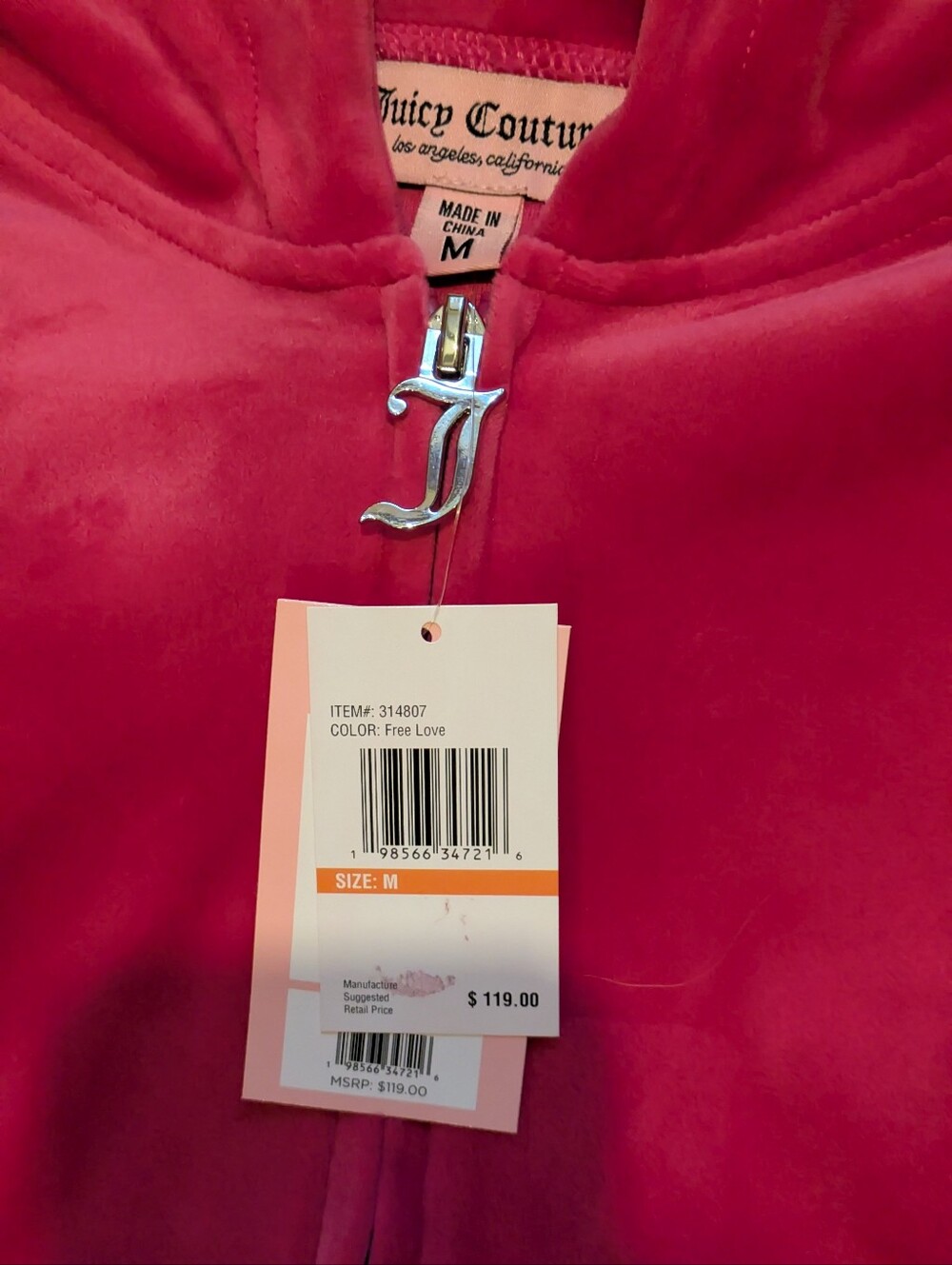 Juicy Couture OG Pink Velour Track Suit *Top & Bottom Included* Y2K Vibes - NWT - Picture 4 of 10